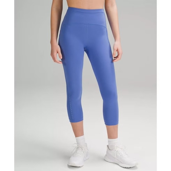 SoulCycle Santa Monica Stretch High Rise Leggings Purple Side Leg Cutout, Size S - Picture 1 of 9